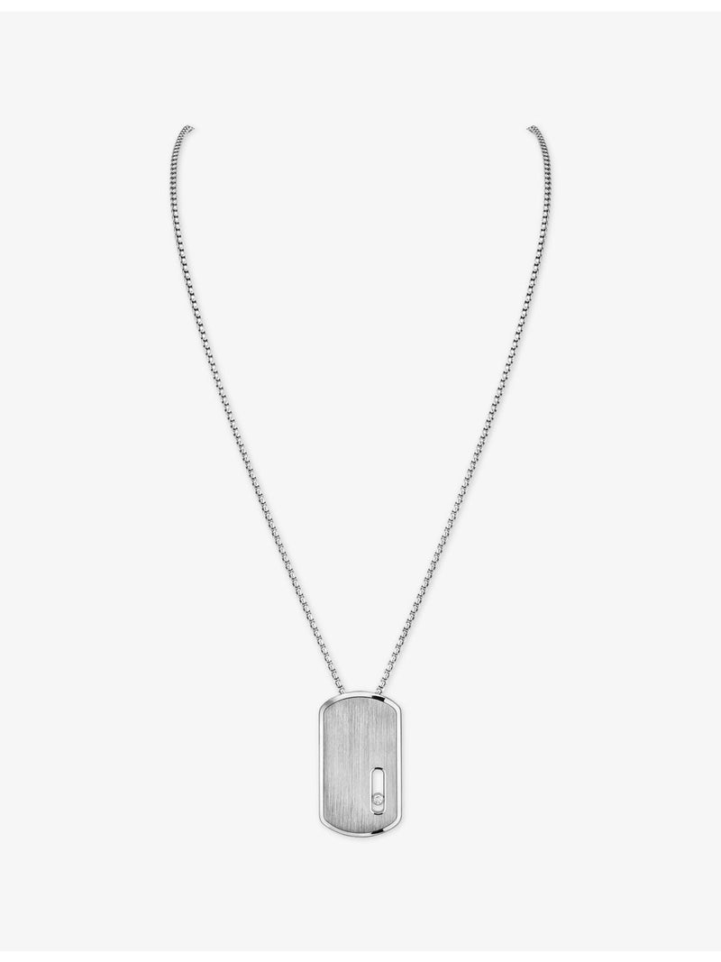 Messika Move large titanium pendant with 0.14ct diamond - British product