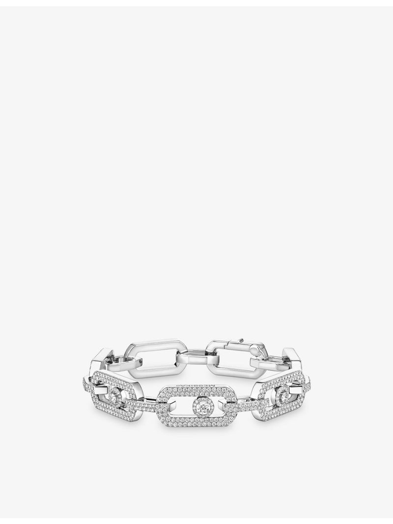 Messika So Move XL Pave diamond bracelet 3.28ct, imported from the UK