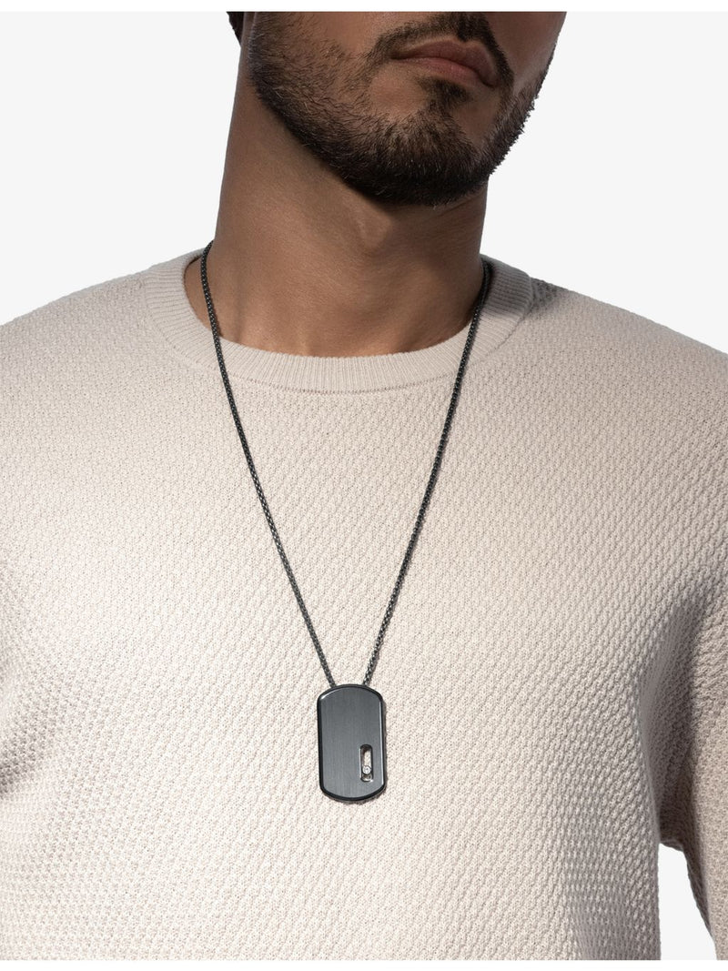 Messika Move Large titanium pendant with 0.14ct diamond (British brand)
