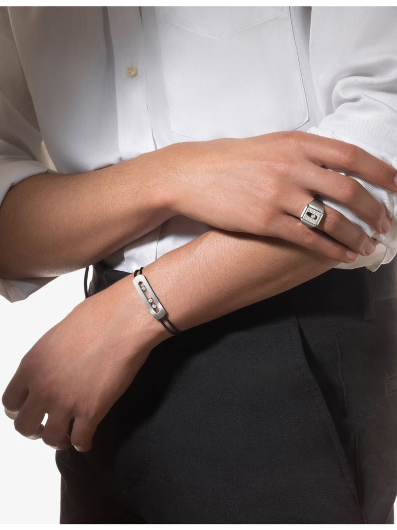 Messika titanium and 0.44ct diamond cord bracelet, UK version