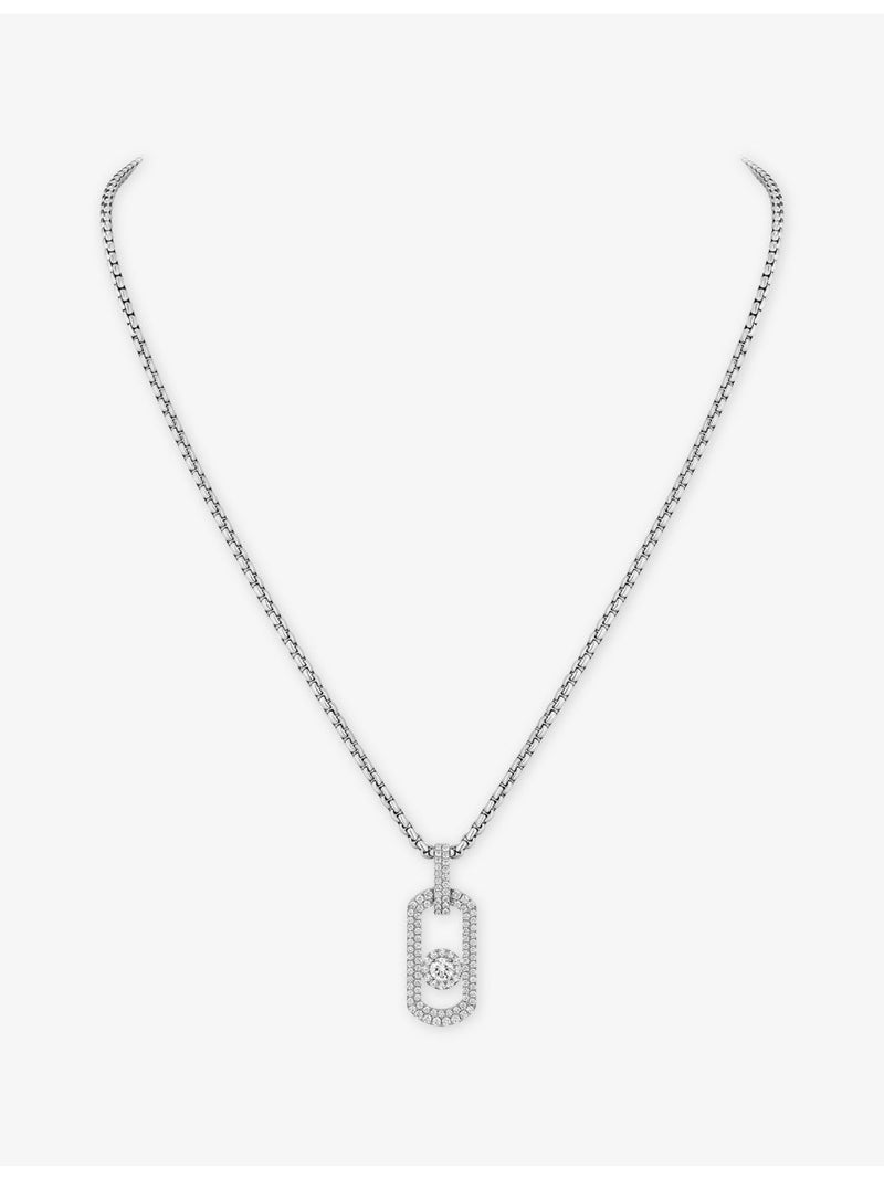 Messika white gold diamond pendant necklace 1.14ct (British brand)