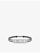 selfridges Messika Move Large Titanium Pavé and 1.85ct Diamond Cord Bracelet- Buy online at McGrocer