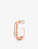 Messika 18ct gold single hoop earring with 0.03ct diamond (British brand)