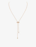 Messika Moderniste Pave Tie necklace 18ct gold 0.10ct diamond - British product