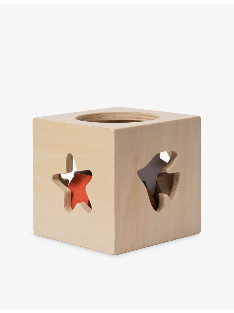 ferm LIVING Skye wooden puzzle box 10cm, imported from the UK