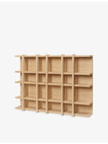 ferm LIVING wooden shelf 86cm with 24 compartments, imported from the UK
