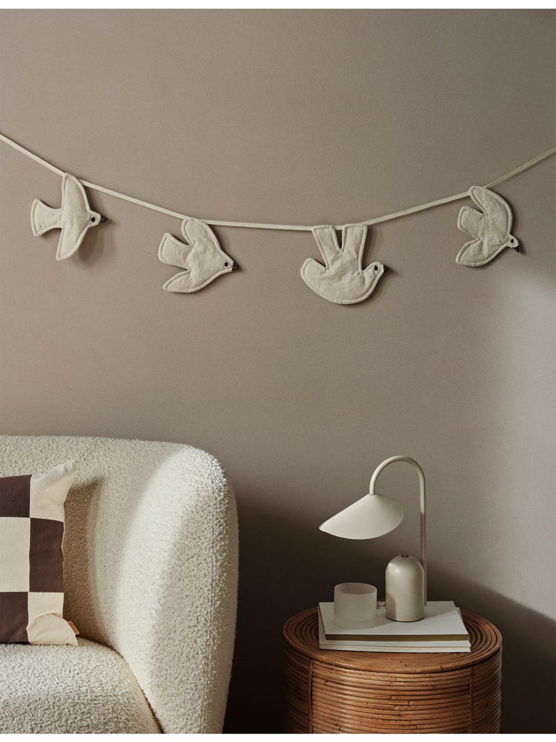 ferm LIVING decorative cotton bird garland 220cm, UK version