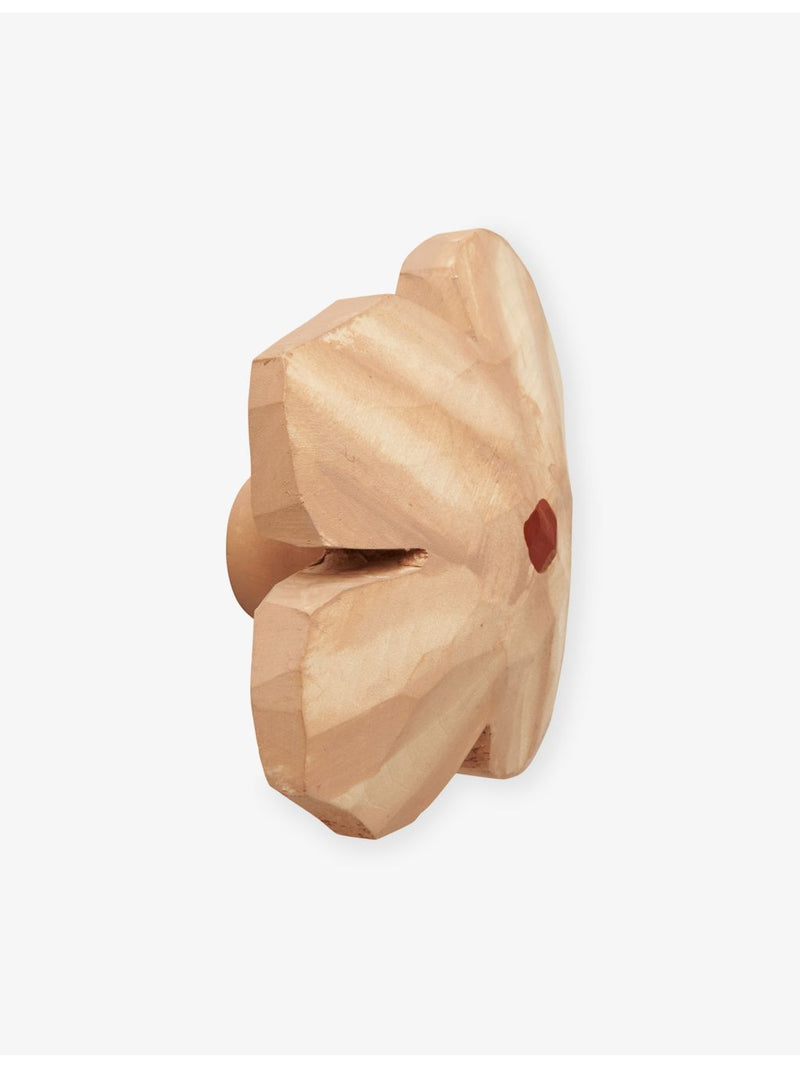 ferm LIVING Poesie hand-carved wooden hook 8cm, UK version