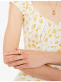 RESELFRIDGES 9ct gold marquise diamond ring, UK version
