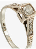 RESELFRIDGES pre-loved solitaire 18ct white gold diamond ring, imported from the UK