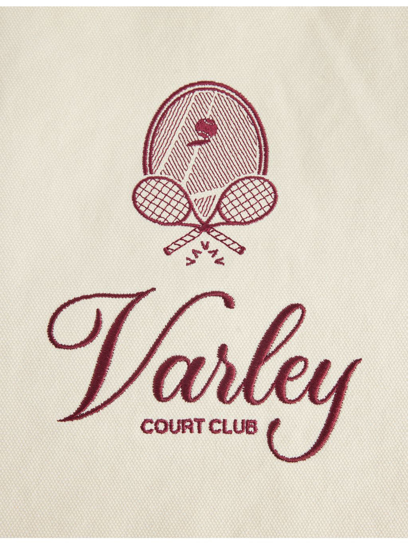 Varley embroidered cotton tote bag, imported from the UK
