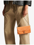 Jimmy Choo suede wallet chain with gold hardware - British product