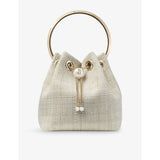 selfridges Jimmy Choo Bon Bon Raffia Top-Handle Bag- Buy online at McGrocer