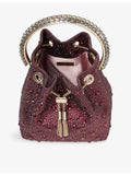 Jimmy Choo Bon Bon crystal satin bucket bag, UK version