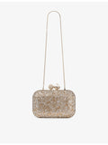 Jimmy Choo Cloud Clutch satin bag with crystals, UK version
