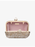 Jimmy Choo Cloud Clutch satin bag with crystals, UK version
