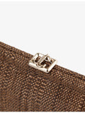Jimmy Choo Skylar raffia clutch bag, UK version