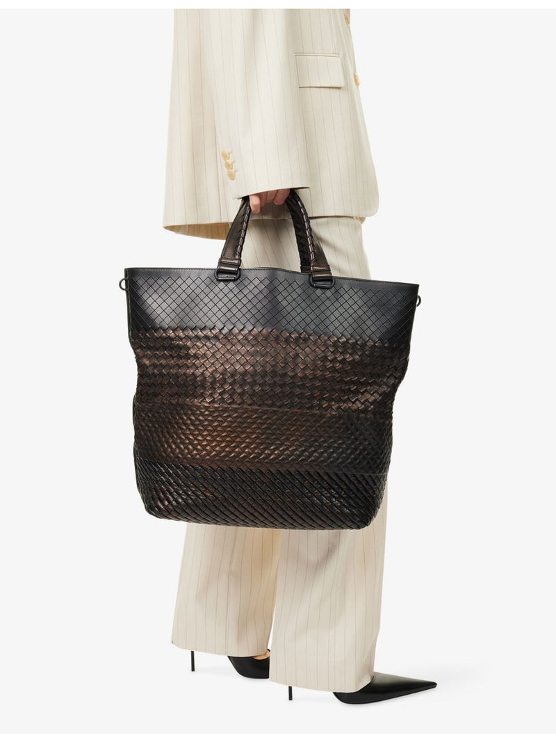 Bottega Veneta pre-loved convertible leather tote bag, UK version