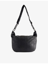 selfridges Bottega Veneta Pre-Loved Intrecciato Trimmed Leather Cross-Body Bag- Buy online at McGrocer