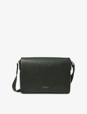 Aspinal of London Reporter leather messenger bag, imported from the UK