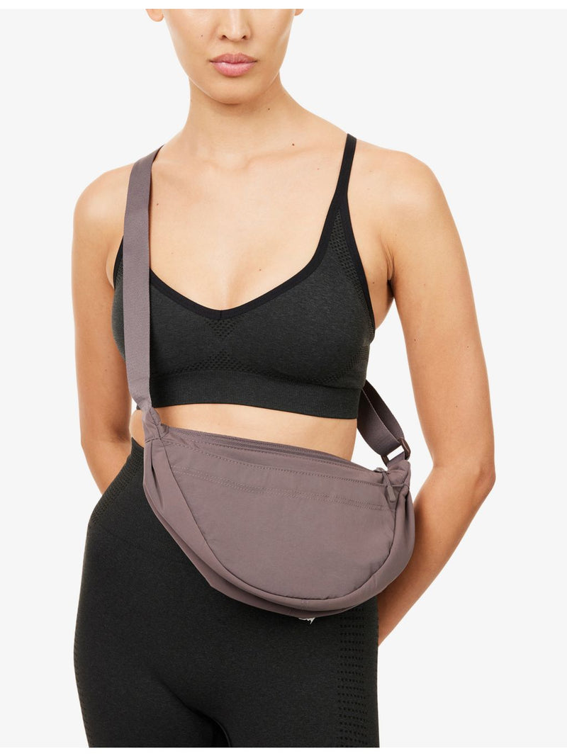 Gymshark pleat nylon crossbody bag with adjustable strap, UK version