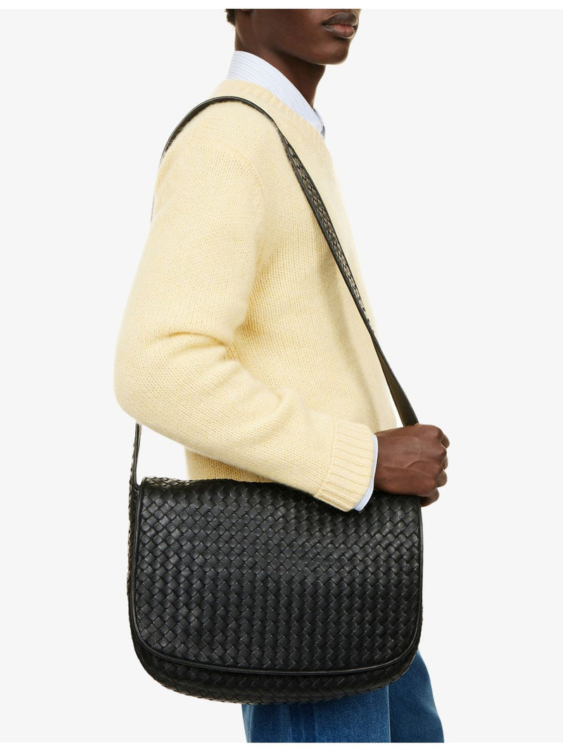 Bottega Veneta Veneto large leather messenger bag - British product