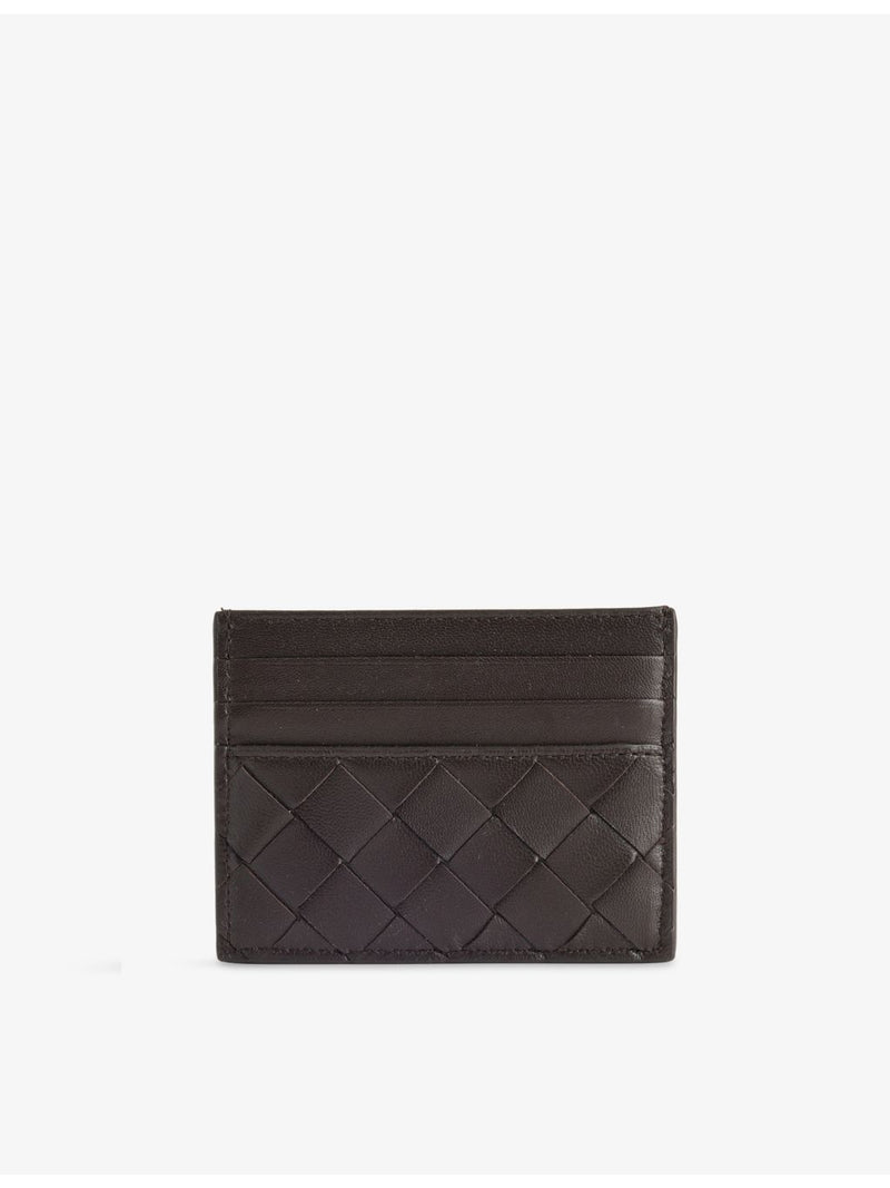 Bottega Veneta Intrecciato weave leather card holder, British product