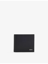 selfridges BOSS Logo-Plaque Leather Wallet- Buy online at McGrocer