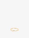 Astrid & Miyu Wave 14ct Gold Band Ring