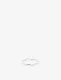 Astrid & Miyu Wave 14ct White Gold Band Ring