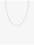 Astrid & Miyu ripple tennis necklace, adjustable length, imported from the UK