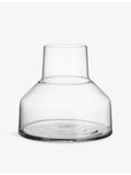 Ittala Solare low clear glass vase 22cm - British product