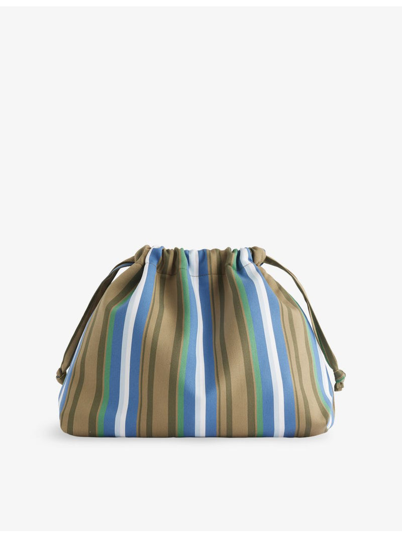 The Frankie Shop striped cotton-blend small pouch (British brand)