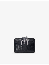 selfridges Maje Miss M Leather Card Holder 8.8cm x 10.5cm- Buy online at McGrocer