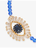 Talisman gold plated cubic zirconia bead bracelet, imported from the UK