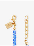 Talisman gold plated cubic zirconia bead bracelet, imported from the UK