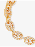 Crystal Haze 18ct yellow-gold plated cubic zirconia bracelet - British product