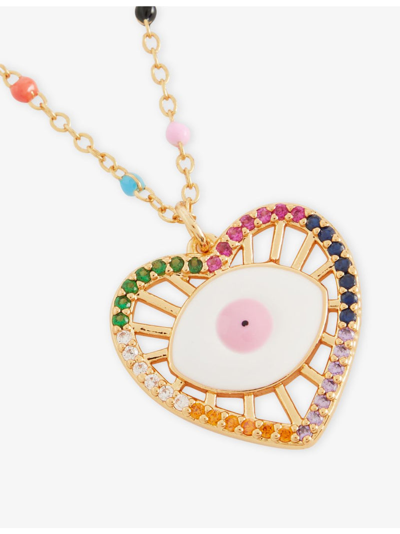 Only Cuteness 18ct gold plated brass heart necklace 45cm - British product