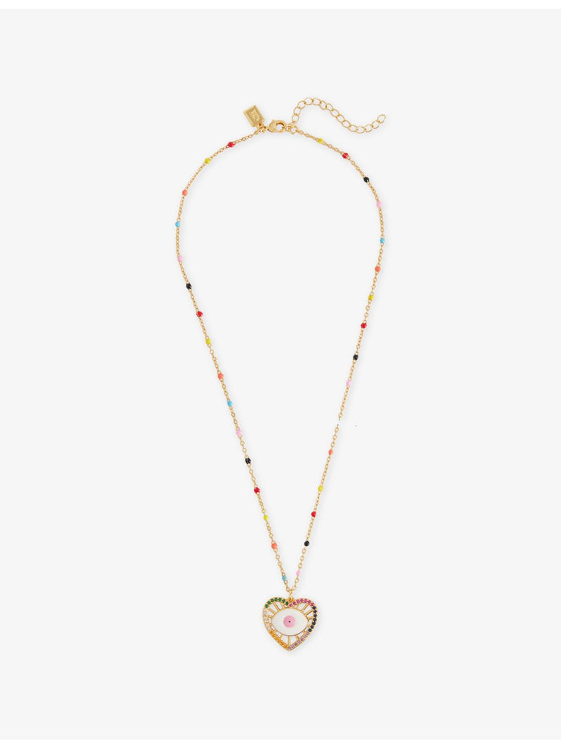 Only Cuteness 18ct gold plated brass heart necklace 45cm - British product