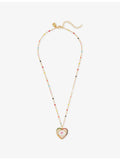 Only Cuteness 18ct gold plated brass heart necklace 45cm - British product