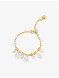 Eterna 18ct yellow-gold plated cubic zirconia ring, imported from the UK