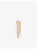 Crystal Haze gold plated brass cubic zirconia earrings - British product