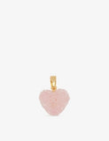 Crystal Haze gold plated heart pendant in brass and resin, UK version