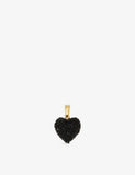Crystal Haze Jelly Heart Connector 18ct Yellow Gold Plated Brass and Resin Pendant