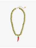 Minerva ceramic glass chilli pepper necklace 50cm - British product