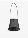 Neous Pardalis sheer bucket bag with leather trim, UK version