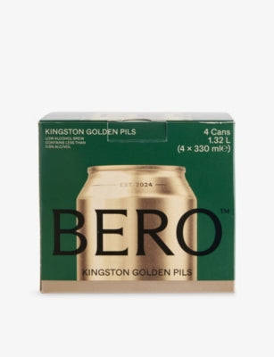 Bero Kingston Golden Pils non-alcoholic beer 330ml 4-pack, UK version