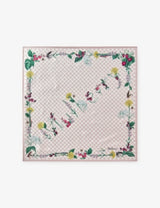 selfridges River Side Floral-Print Square Silk-Twill Scarf- Buy online at McGrocer