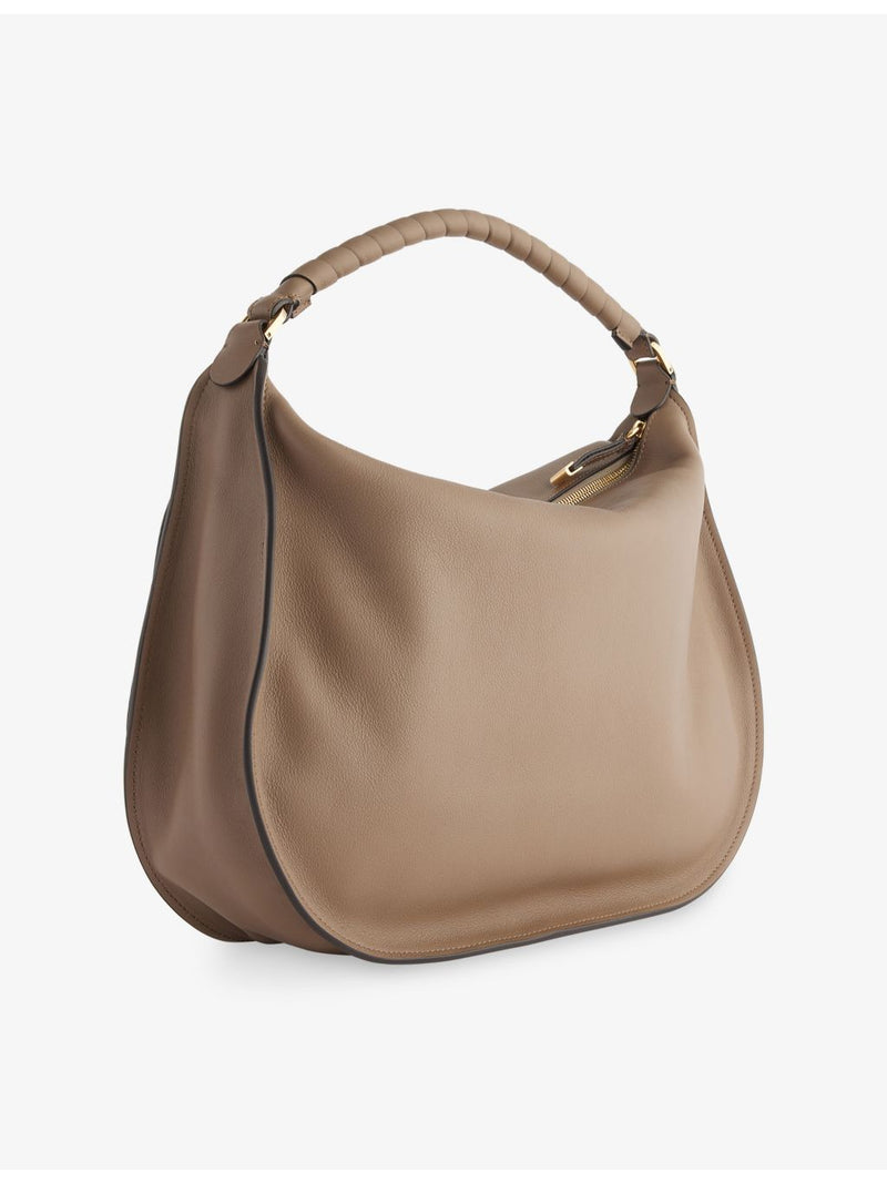 Chloé Marcie leather shoulder bag with gold hardware - British product
