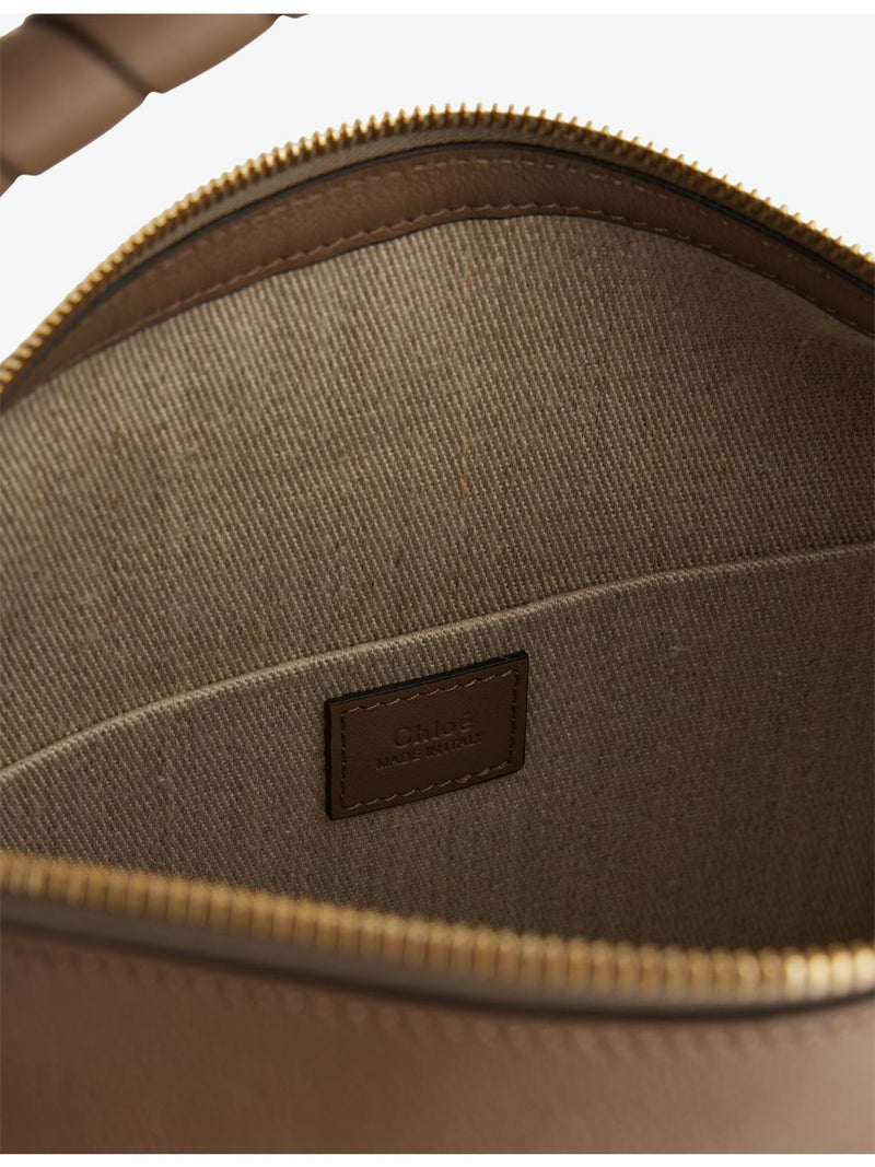 Chloé Marcie leather shoulder bag with gold hardware - British product